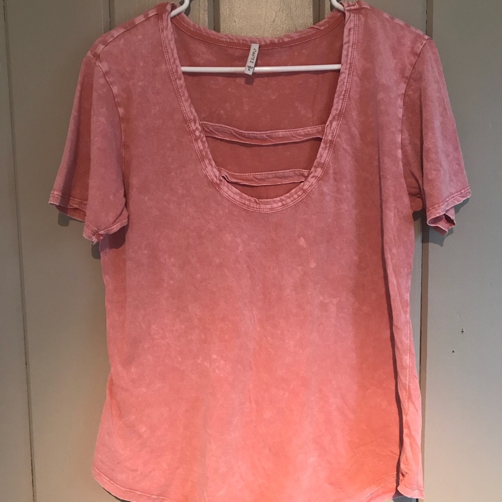 Z supply Faded Red Cage Top